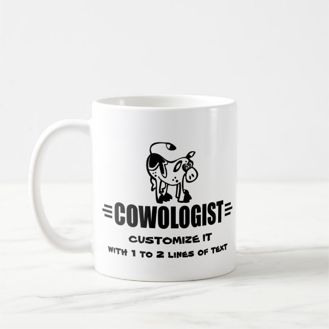 Caneca De Café Vaca Personalizada (Esquerda)