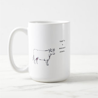 Caneca De Café Vaca Sarcástica Que é um ponto de moda