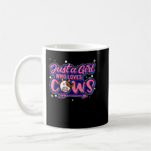 Caneca De Café Vaca Só Uma Menina Que Adora Leite De Vaca Farmer