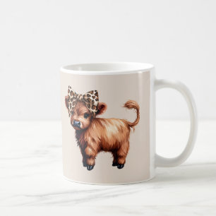 Caneca De Café Vacas Altas Lindas Castanhas