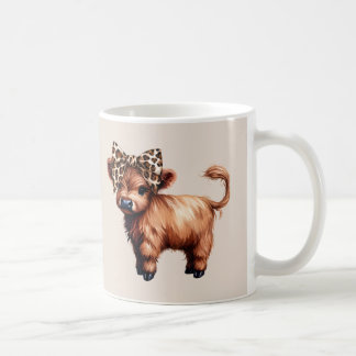 Caneca De Café Vacas Altas Lindas Castanhas