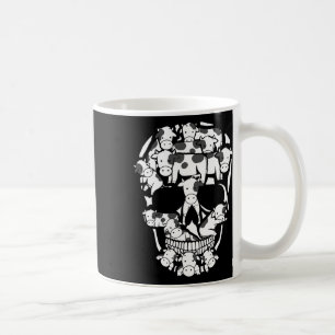 Caneca De Café Vacas Fazenda Esqueleto do Dia das Bruxas