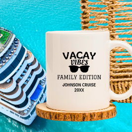 Caneca De Café Vacay Vibes Family Reunion Cruise