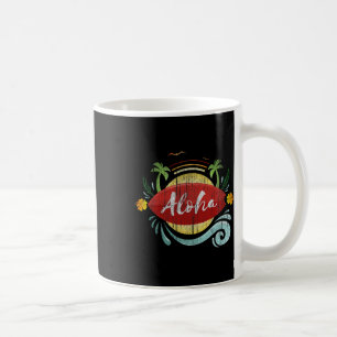 Caneca De Café Vacinação de surfistas havaianos Aloha Hawaii Luau