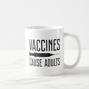 Caneca De Café Vacinas Causam Adultos