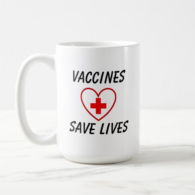 Caneca De Café Vacinas salvam vidas (Esquerda)