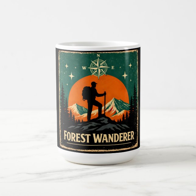 Caneca De Café Vagabundo da Floresta – Explorador da Natureza das (Centro)