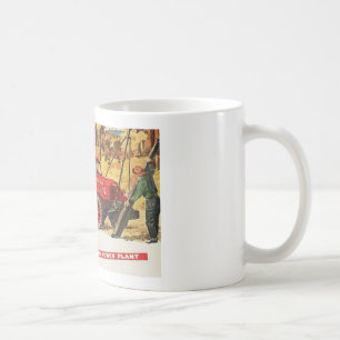 Caneca De Café Vagão vermelho do poder de Dodge do vintage