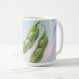 Caneca De Café Vagens de Ervilha Flutuantes Sonhadoras