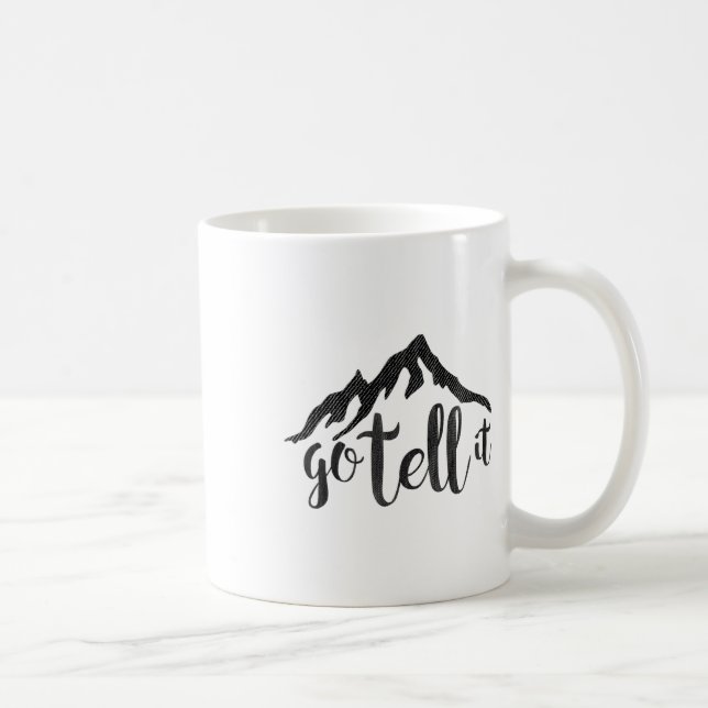 Caneca De Café Vai Contar Nas Montanhas Jes De Natal (Direita)