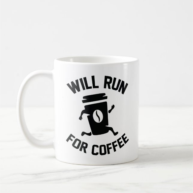 Caneca De Café Vai Correr Por Café (Esquerda)