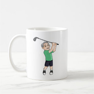 Caneca De Café Vai o vovô vai jogador de golfe masculino superio