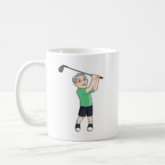 Caneca De Café Vai o vovô vai jogador de golfe masculino superior