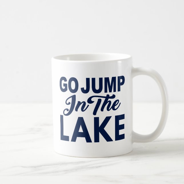 Caneca De Café Vai Saltar No Lago (Direita)