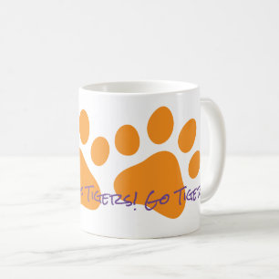 Caneca De Café Vai Tigres! Ventiladores de esportes escolares: im