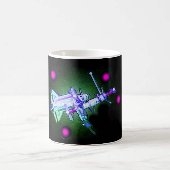 Caneca De Café Vaivém espacial e estação (Centro)