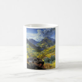 Caneca De Café Val d'Aosta (paisagem alpina majestosa italiana)
