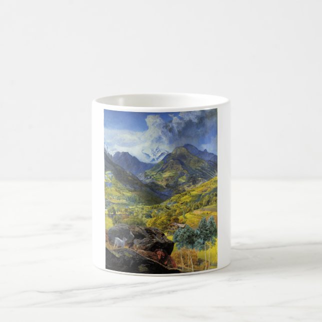 Caneca De Café Val d'Aosta (paisagem alpina majestosa italiana) (Centro)