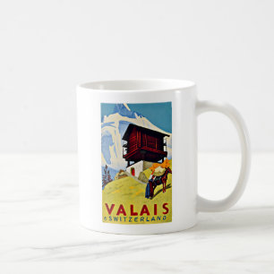 Caneca De Café Valais Suiça Viagens vintage Beauful