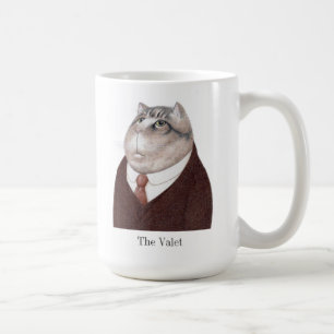 Caneca De Café VALE CAT Tall White Mug + Texto