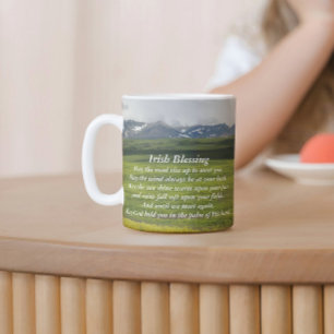 Caneca De Café Vale Verde Tradicional Irlandês de Bênção
