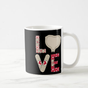 Caneca De Café Valentine Day Medical Plaster Patster Engraçado Wo