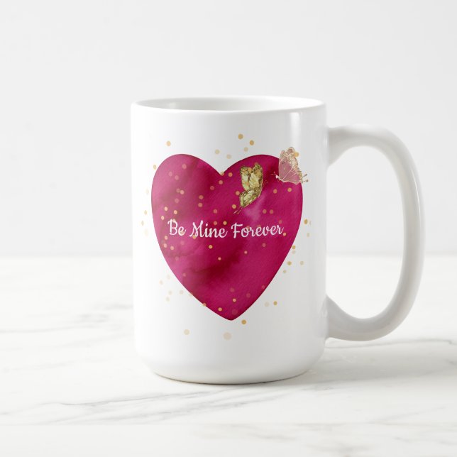 Caneca De Café Valentine Heart  Mug (Direita)