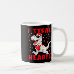 Caneca De Café Valentine Roubo Corações T-rex Dinossauro Bebê Men