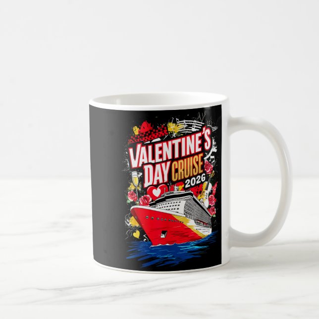 Caneca De Café Valentines Day Cruise 2026  (Direita)