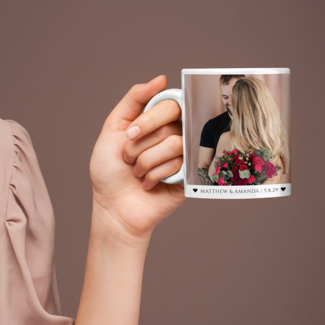 Caneca De Café  Valentine's Day Photo Couple Romantic Custom  (Criador carregado)