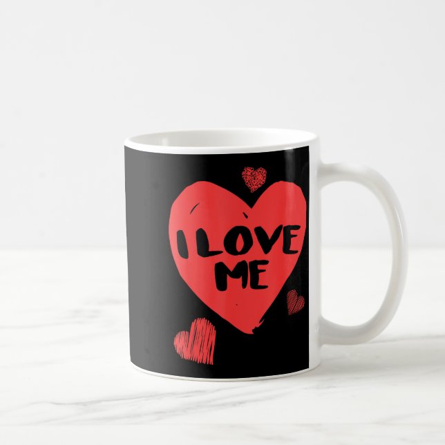 Caneca De Café Valentine's I Love Me I Love Myself Shirt  (Direita)