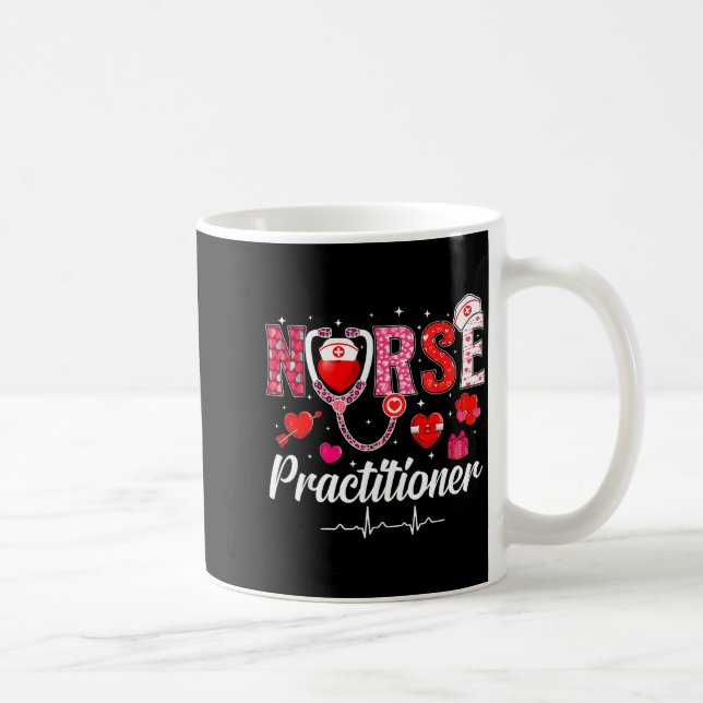 Caneca De Café Valentines Nurse Practitioner Scrubs Nurse Life St (Direita)