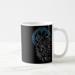 Caneca De Café Valhalla Wolf Mask Odin Faz Viking Norse Comp