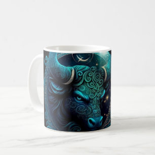 Caneca De Café Valor Nutricional Temático de Touro