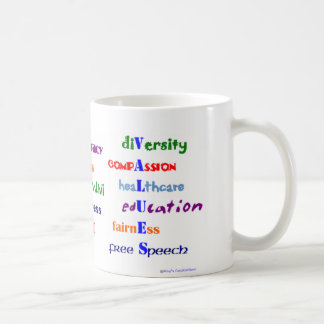 Caneca De Café Valores morais liberais