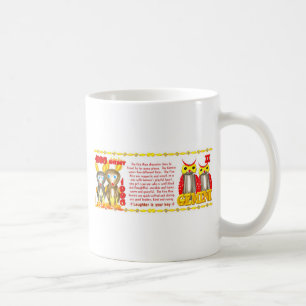 Caneca De Café ValxArt 1996 1936 Gêmeos do nascer do rato do fog