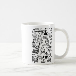 Caneca De Café Vamos Acampar Amante da Natureza Aventura da Fogue