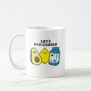 Caneca De Café Vamos Avo-Curdle Funny Comida Pun Mug