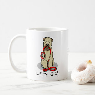 Caneca De Café Vamos! Cão de Terrier de Walk Wheaten (batido em 1