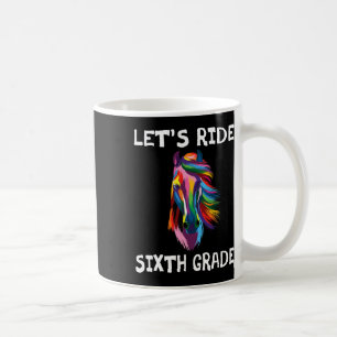 Caneca De Café Vamos Cavalgar 6º Sexto Ano Ck Para Escola Garota