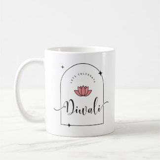 Caneca De Café Vamos comemorar Diwali elegant