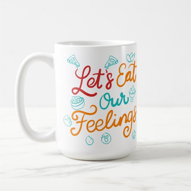 Caneca De Café Vamos Comer Nossos Sentimentos (Esquerda)