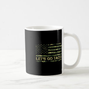 Caneca De Café Vamos de Camuflagem Ir Taco Significando Trump Tac