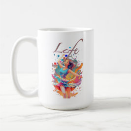 Caneca De Café Vamos Divertir-nos, A Vida é uma Montanha-Russa