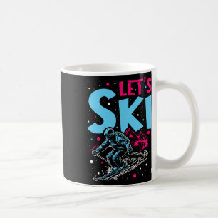 Caneca De Café Vamos Esquiar, Retro Ski Vintage Roupas de Esqui d