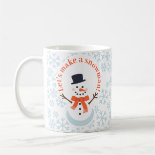 Caneca De Café Vamos faz um boneco de neve!