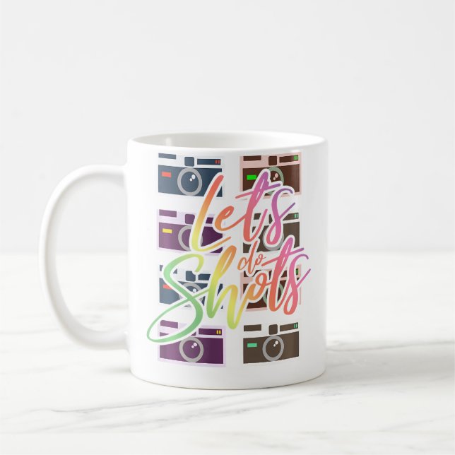 Caneca De Café Vamos Fazer Fotos - Câmera Fotográfica (Esquerda)