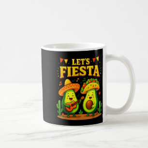 Caneca De Café Vamos festejar tacos de abacate mexicanos cinco de