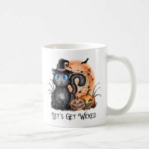 Caneca De Café Vamos fica pervertido   Negra