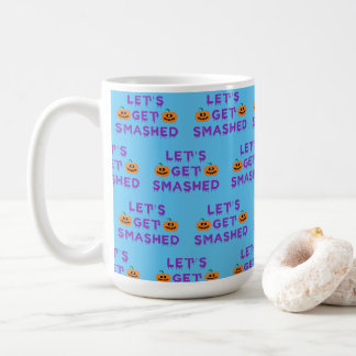 Caneca De Café Vamos Ficar Esmagados (Abóboras) Roxa